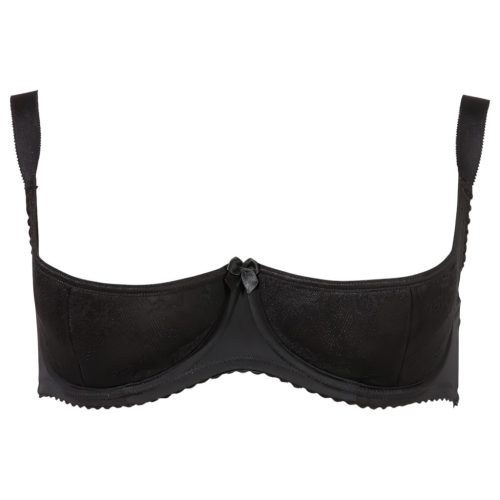 Cottelli Plus Size - push-up mellemelő (fekete)