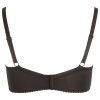 Cottelli Plus Size - merevített push-up melltartó (fekete)