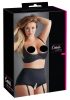 Cottelli Plus Size - merevített push-up melltartó (fekete)