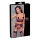Cottelli Bondage - Matt, csipkés push-up melltartó szett (piros)