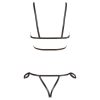 Cottelli Bondage - fényes dísz testhám bikini (fekete)