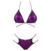 Obsessive Balitta - fényes, nyakpántos bikini (fekete)