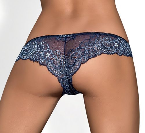 Obsessive Auroria - masnis hímzett női bugyi (kék)