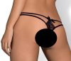 Obsessive Intensa - dupla pántos csipke tanga (fekete)