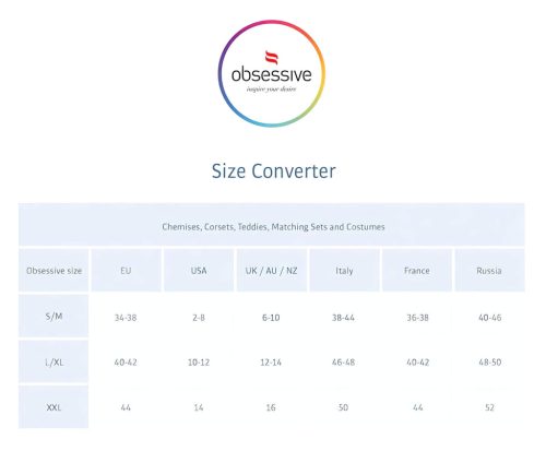 Obsessive Intensa - dupla pántos csipke tanga (fekete)