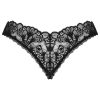 Obsessive Donna Dream - csipkés nyitott tanga (fekete)