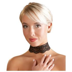   Cottelli - műbőr csipke nyakpánt BDSM jelmez kiegészítő nőknek