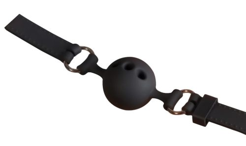 Bad Kitty - kicsi szilikon szájpecek BDSM játékhoz (fekete)