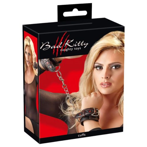 Bad Kitty - szíves szex bilincs (fekete)