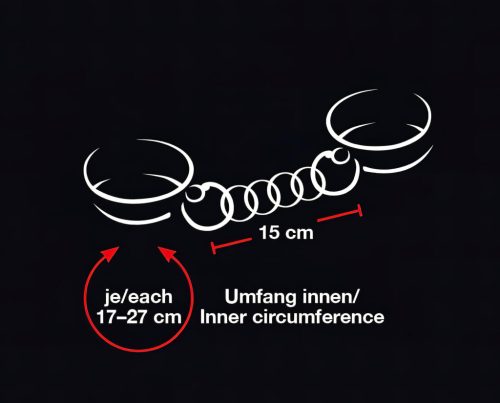 Bad Kitty - szíves bilincsek (fekete)