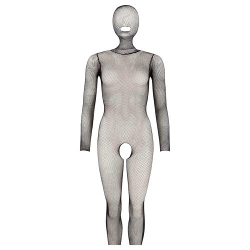 Mandy Mystery - Maszkos egészalakos necc overál - fekete (S-L)