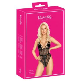 Kissable - csipke body (fekete)