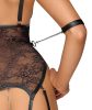 Cottelli Bondage - nyitott body bilinccsel (fekete)