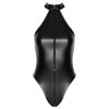 Noir - fényes nyakpántos body (fekete)