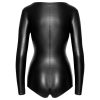 Noir - fényes hosszú ujjú body (fekete)