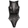 Cottelli Fantasy - fekete strasszos body (S-L)