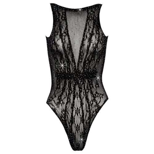 Cottelli Fantasy - fekete strasszos body (S-L)