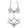 Obsessive - fekete dísz testhám body (S/M)