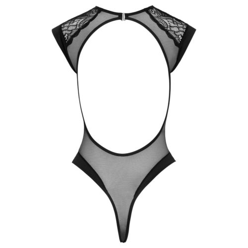 Cottelli - áttetsző csipkés body (fekete)