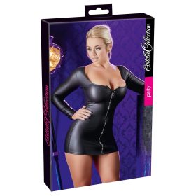 Cottelli - party ruha strasszos cipzárral (fekete)