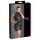 Cottelli Plus Size - fényes sifon szexi ruha nőknek (fekete)