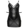 Cottelli Plus Size - szexi ruha bilinccsel (fekete)
