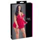 Cottelli Plus Size - csipkés, lenge babydoll (piros)