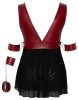 Cottelli Bondage Plus Size - babydoll (piros)