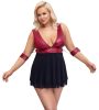 Cottelli Bondage Plus Size - babydoll (piros)