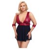 Cottelli Bondage Plus Size - babydoll (piros)