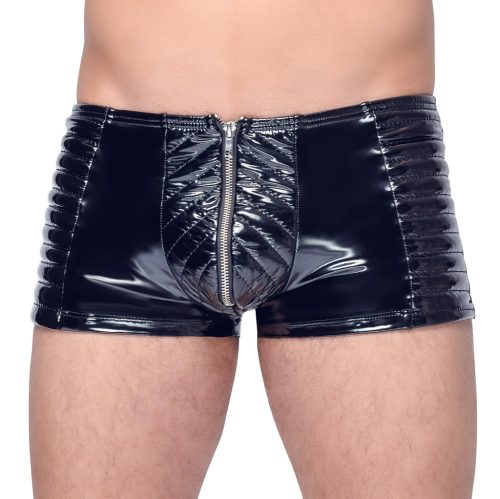 Black Level - cipzáras, fényes férfi short (fekete)