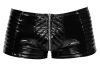 Black Level - cipzáras, fényes férfi short (fekete)