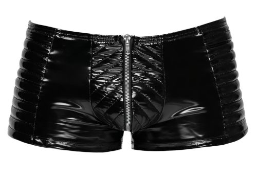 Black Level - cipzáras, fényes férfi short (fekete)