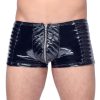 Black Level - cipzáras, fényes férfi short (fekete)