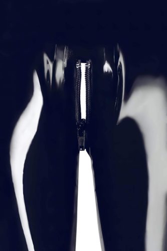 LATEX - cipzáras leggings (fekete)