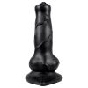 Animalorny - kutya dildó - 12cm (fekete)