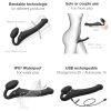 Strap-on-me M - felcsatolható vibrátor - közepes (fekete)