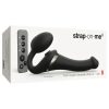 Strap-on-me S - felcsatolható, léghullámos vibrátor (fekete)