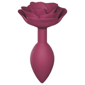 Love to Love Open Roses M - szilikon anál plug (piros)