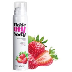 Tickle my body - masszázs hab - eper (150 ml)