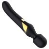 Dorcel Dual Orgasms Gold - 2in1 masszírozó vibrátor, wand masszírozó (fekete)