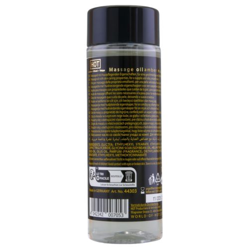 HOT bőrápoló masszázsolaj - borostyán pézsma (100 ml)