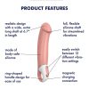 Satisfyer Master - vízálló, akkus vibrátor (testszínű)