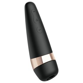   Satisfyer Pro 3+ - léghullámos, vízálló, akkus csiklóizgató vibrátor (fekete)