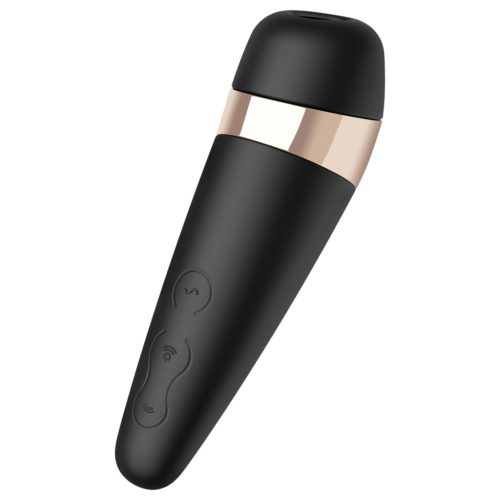 Satisfyer Pro 3+ - léghullámos, vízálló, akkus csiklóizgató vibrátor (fekete)
