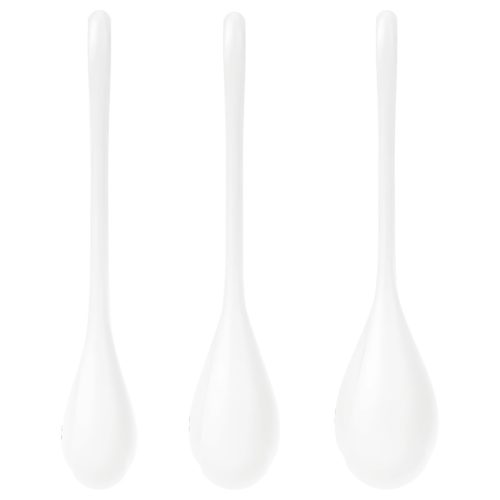 Satisfyer Yoni Power 1 - gésagolyó szett (fehér, 3 részes)