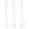 Satisfyer Yoni Power 1 - gésagolyó szett (fehér, 3 részes)