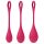 Satisfyer Yoni Power 1 - gésagolyó szett (piros, 3 részes)