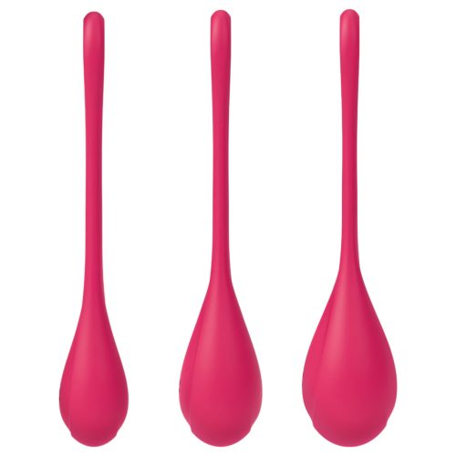 Satisfyer Yoni Power 1 - gésagolyó szett (piros, 3 részes)