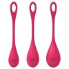 Satisfyer Yoni Power 1 - gésagolyó szett (piros, 3 részes)